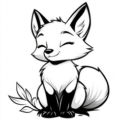Cute Fox Illustration.