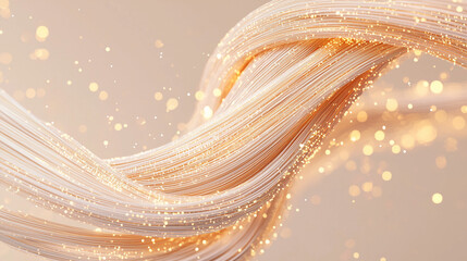 Abstract Golden Light Streaks: A Dreamy, Delicate Background