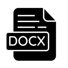 DOCX Icon, Document file Icon