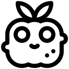 Jack O’Lantern. Editable stroke vector icon.