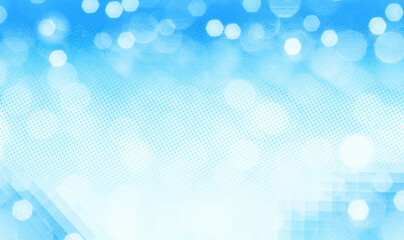 Blue bokeh lights Background with blank space for Your text or image, usable for social media, story, banner, poster, Ads, events, party, celebration, and various design works