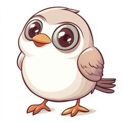 Fototapeta premium Cute Cartoon Bird.