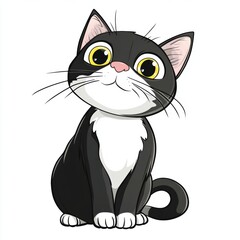 Obraz premium Cute Cartoon Cat.