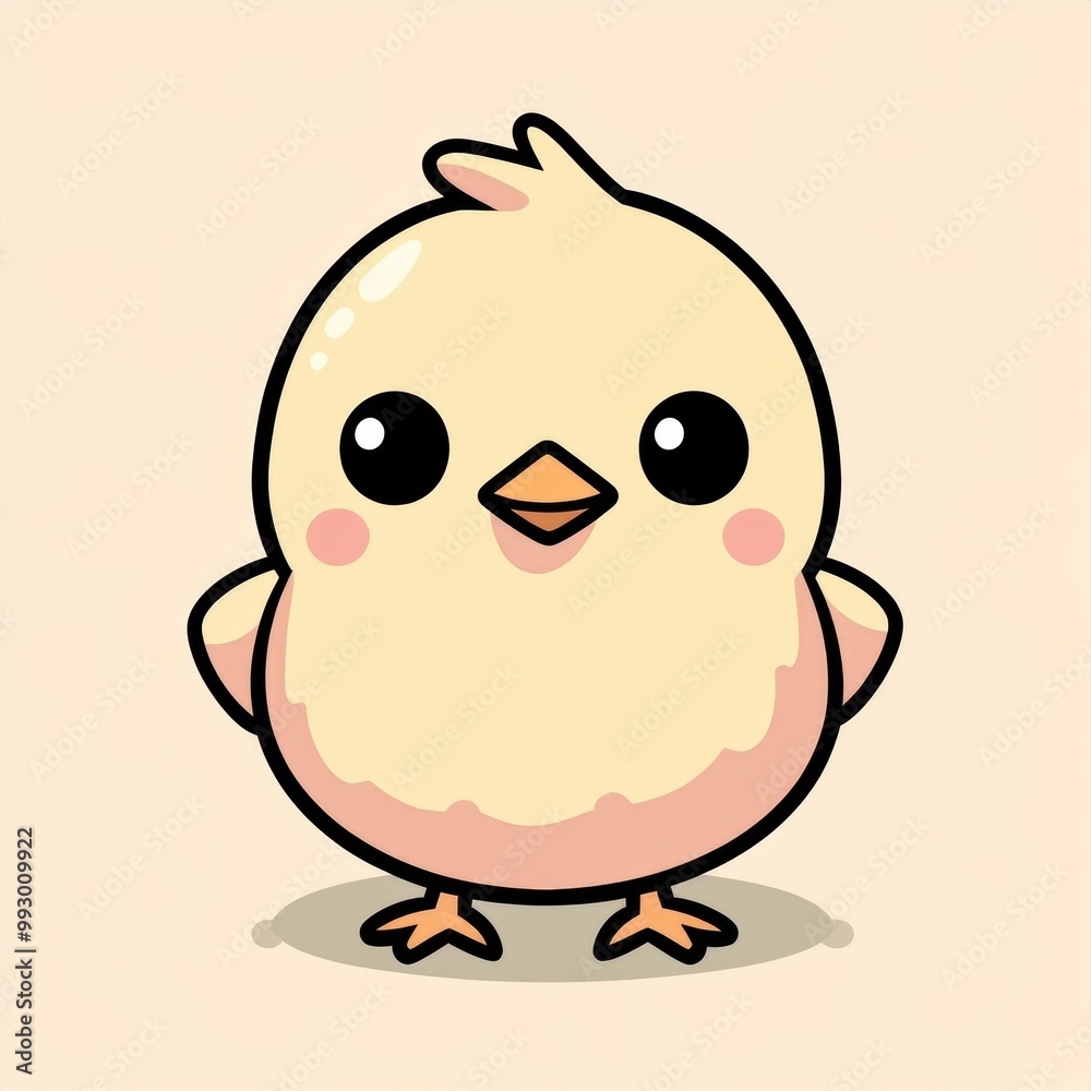 Canvas Prints cute baby chick.