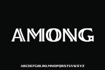 Display alphabet font vector design suitable for headline, poster, logo and many more