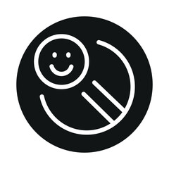 Antidepressants line black icon. Vector isolated button.