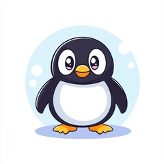 Obraz premium Cute Penguin Cartoon.