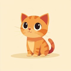 Fototapeta premium Cute Orange Kitten.