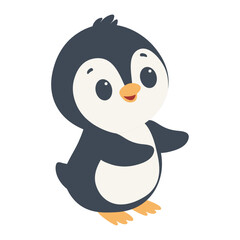 Penguin vector isolated illustration