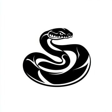 Black Snake Icon.