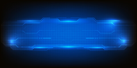 Abstract technology background. Futuristic digital space technology concept.