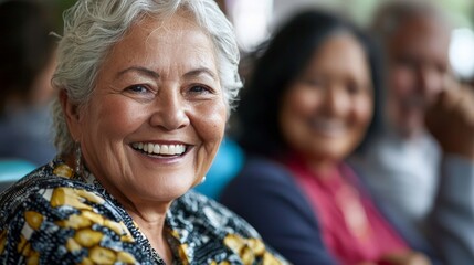Fototapeta premium A senior center offering programs for older adults with disabilities, promoting social engagement and well-being