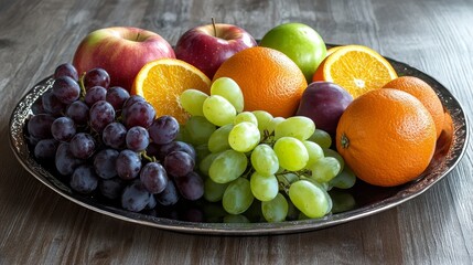 Still Life of Fruit on a Silver Platter, Fruit, Still Life