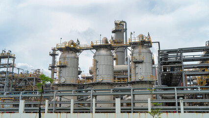 PHU MY, BA RIA - VUNG TAU, VIETNAM - SEP 07, 2024: A modern chemical plant in Phu My Industrial Park