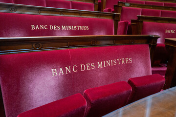 Banc des ministres &agrave; l'assembl&eacute;e nationale fran&ccedil;aise