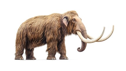 Obraz premium mammoth isolated on white background 