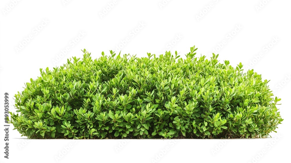 Canvas Prints green bush isolated on white background 