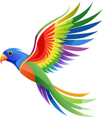 Delightful Rainbow Lorikeet Clipart for Kids’ Projects. 