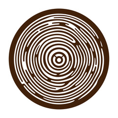  Hand drawn tree ring wood circle vector flat design