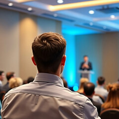 people watching screen in conference room