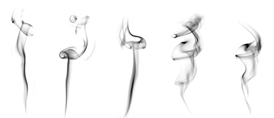 
Black fog or smoke effect isolated on white background. Fog or smoke background. Vapor