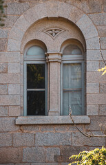 Construction detail of the "castle" the headquarters of the Ingurtosu mine