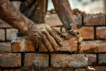 ai generative builder laying bricks