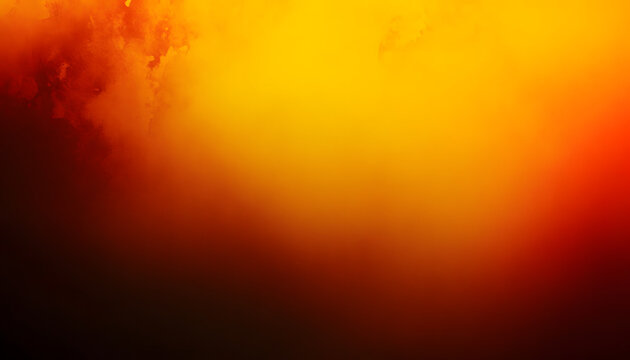 yellow burnt orange red fiery golden brown black abstract background for design color gradient ombre rough grain noise colorful bright spots