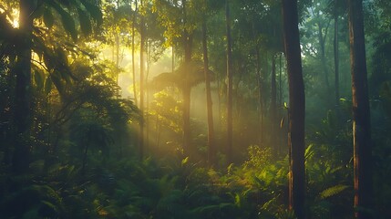 Fototapeta premium Vibrant Green Foliage Closeup with Textured Leaves in Natural Light and Detailed Vein-generative ai