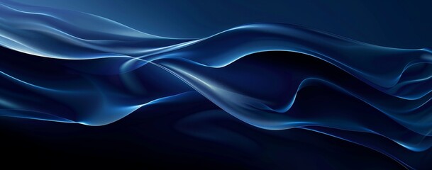 Obraz premium Abstract Blue Dark Waves Backgrounds