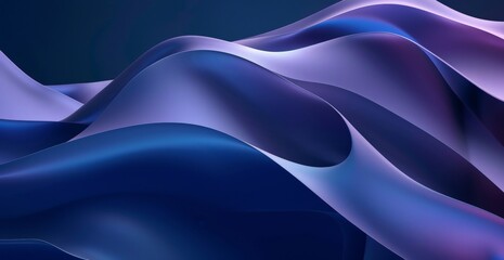 Obraz premium Abstract Blue and Purple Waves