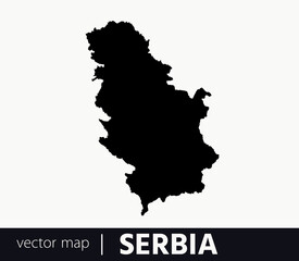 High Detailed Vector Map - Serbia