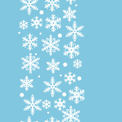 Pattern with abstract snowflakes. Merry Christmas and Happy New Year background.
