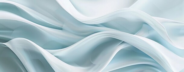 Obraz premium Abstract Blue Fabric Waves