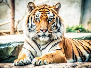 Obraz premium Majestic Bengal Tiger Resting