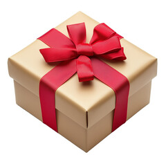 Fototapeta premium Gift box isolated on transparent background. Generated AI