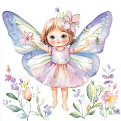 Fairy Girl with Wings.