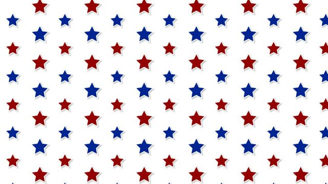 American flag seamless pattern background, democracy vote US election day celebration 