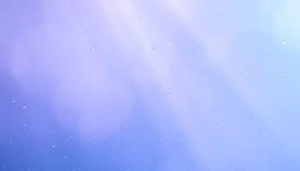 Naklejka premium Floating Particles Illuminated by Soft Light in a Blue-Purple Gradient