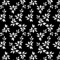 black and white seamless pattern