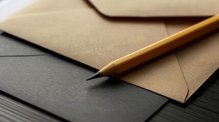 Mail concept with many envelopes on the table