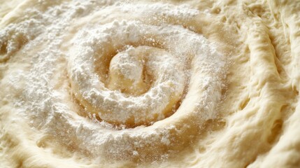 Obraz premium Tossing Pizza Dough with Flour for Perfect Shape