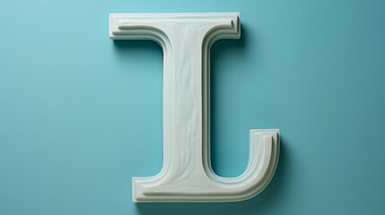 Letter I appears prominently on a sharp, solid background color
