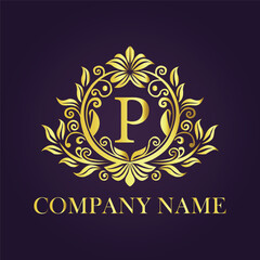 Vintage and luxury logo template Premium Vector
