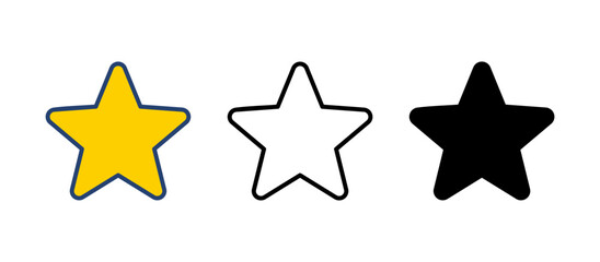 Star Icon vector. rating icon vector. favourite star icon