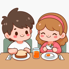 Vibrant Kids. A Flat Illustration of Play, Discovery, and Creativity