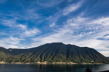 Lake Como, Italy - August 31, 2023: A picturesque view of Lake Como