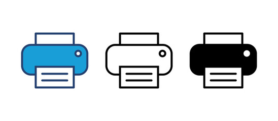 Obraz premium Print icon vector. printer icon vector.