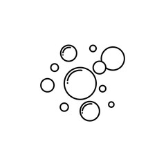 bubble vector line icon isolated on white background