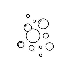 bubble vector line icon isolated on white background